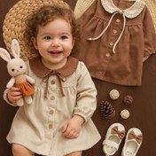 تصویر پیراهن کتان یقه ب 