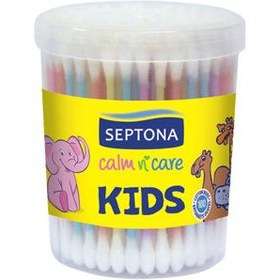 تصویر گوش پاک کن کودک سپتونا 100 عددی Cotton Swab For Kids