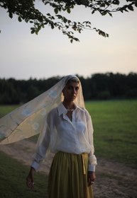 تصویر شومیز حریر پاپیون Bow-tie