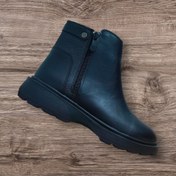 تصویر نیم بوت ساده زیپی پشت فوتر - مشکی / Nim bot