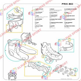 تصویر اسکیت FR مدل 80 FR1 رنگ Grey/Black 