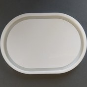 تصویر قالب سیلیکونی رزین مدل زیرلیوانی بیضی لبه دار کلاسیک 10*16 سانتی متر 