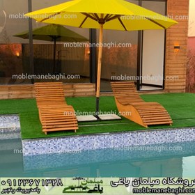 تصویر تخت استخری چوبی 