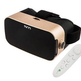 تصویر عینک واقعیت مجازی تسکو مدل VR Box TVR 568 همراه با دسته بازی 