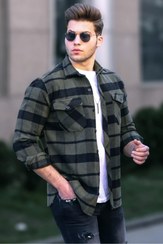 تصویر پیراهن مردانه مدمکست مدل 4950 رنگ سبز 