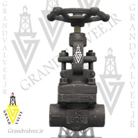 تصویر شیرفلکه سوزنی "1/2اینچ کلاس 800 فولاد فورج جوشی GLOBE VALVE 1/2"#800 WCB A105 SW