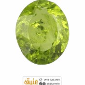 تصویر نگین لوکس زبرجد آفریقایی معدنی تراش برلیانی کیفیت بالا با رنگ بسیار عالی وزن 4.8 قیراط 