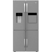 تصویر یخچال و فریزر ساید بای ساید استیل GNE 134751 X بکو 