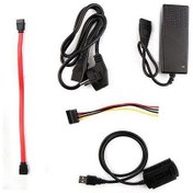 تصویر تجهیزات تبدیل هارد SATA/IDE به USB2.0 مدل HI-SPEED مجموعه 3عددی ا cable converter cable converter