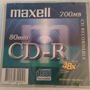 تصویر سی دی خام مکسل قابدار CD R Maxell 