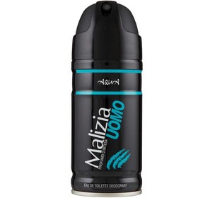 تصویر اسپری خوشبو کننده بدن مردانه مدل آکوا 150 میلی لیتر مالیزیا Malizia Aqua Deodorant Spray For Men