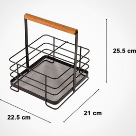 تصویر استند مربع فلزی دسته چوبی لیمون کد 2319 