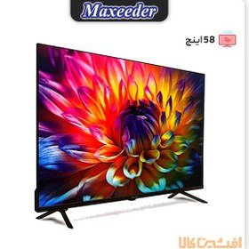 تصویر تلویزیون کیو ال ای دی مکسیدر مدل MX-TV216U FN5801 سایز 58 اینچ Maxeeder MX-TV216U FN5801 QLED 58 Inch