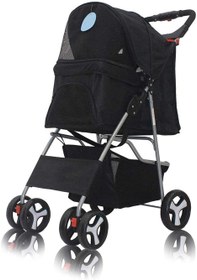 تصویر کالسکه حیوانات خانگی (سبک و تاشو ، ضد آب ) برند : HotsUAE کد : KL 920 Pet stroller (light and foldable, waterproof) Brand: HotsUAE Code: KL 920