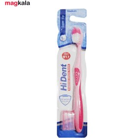 تصویر مسواک های دنت مدل 917 همراه با محافظ سر Hi Dent toothbrushes model 917 with head protector