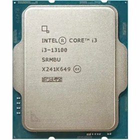 تصویر پردازنده اینتل مدل Core i3-13100 Intel Core i3-13100 Tray Desktop CPU