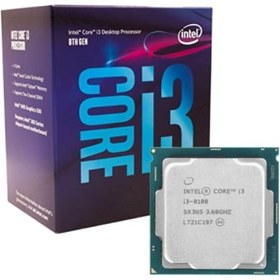 تصویر پردازنده مرکزی اینتل سری Coffee Lake مدل i3-8100 i3-8100