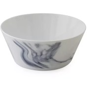 تصویر پیاله چینی زرین فرم اس بلو استون (سایز 15) Zarin Iran S-form Blue-stone 1 Piece Porcelain Bowl 15