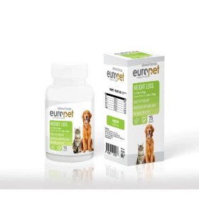 تصویر قرص کاهش وزن سگ و گربه یوروپت ۷۵ عددی Europet Weight Loss