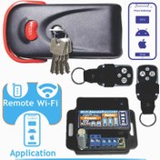 تصویر قفل برقی ریموت دار و قابل اتصال به تلفن همراه (نرم افزار دار) یوتاب مدل 1093 Remote and can be connected to a mobaile phone yotube electrice lock model 1093