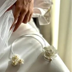 تصویر اکسسوری عروس مدل شکوفه 