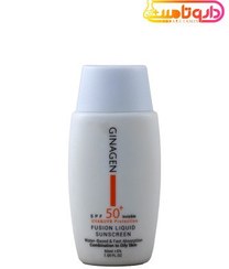 تصویر کرم ضد آفتاب ژیناژن بی رنگ مناسب پوست چرب SPF50 Ginagen sunscreen invisible full coverage for oily skin SPF50 cream 50ml
