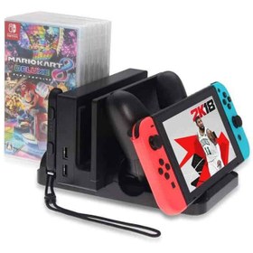 تصویر پایه شارژر چند کاره نینتندو سوییچ ا DOBE Multi Function Charging Stand for Nintendo Switch DOBE Multi Function Charging Stand for Nintendo Switch