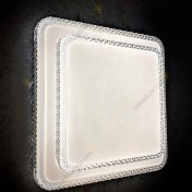 تصویر چراغ سقفی دو طبقه مربع کریستالی 