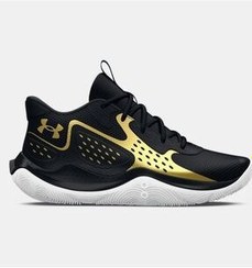 تصویر آرم مردانه کفش بسکتبال سیاه و سفید کمی کشیده شده آندر آرمور Under Armour 