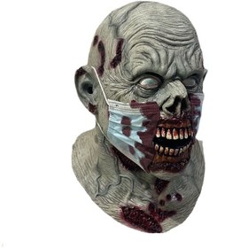 تصویر ماسک ترسناک زامبی بیمارستانی با LED 