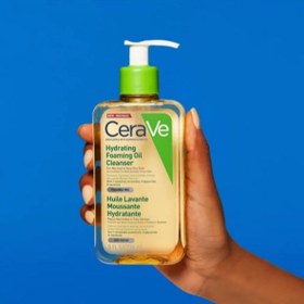 تصویر فوم شستشوی روغنی سراوی حاوی آبرسان پوست خشک Cerave Hydrating Foaming Oil Cleanser 