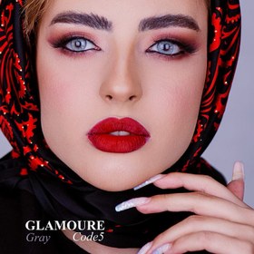 تصویر لنز گلامور GLAMOURE رنگ طوسی Gray شماره 5 