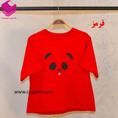 تصویر کراپ دخترانه طرح پاندا نخ پنبه کد 1009
