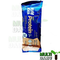 تصویر پروتئین بار کیتاریچ طعم کارامل نمکی با روکش کاکائو تلخ وزن ۴۵ گرم 