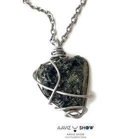 تصویر گردنبند سنگ اپیدوت نمونه استثنایی و اصل و معدنی A1233 