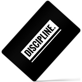 تصویر کارت بانکی فلزی طرح discipline کد 208 