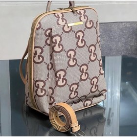 تصویر کوله پشتی چرمی دخترانه اسپرت Sporty leather backpack for girls