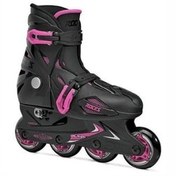 تصویر اسکیت ها دخترانه و پسرانه بچگانه های کودکانه قابل تنظیم صورتی مشکی ORLANDO III Roces 