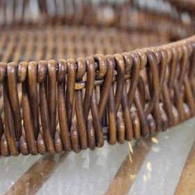 تصویر سبد حصیری گرد 