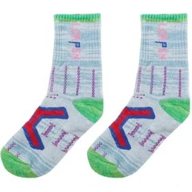 تصویر جوراب کوهنوردی لورپن | آبی/سبز 