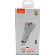 تصویر شارژر فندکی دو پورت الدینیو مدل C511Q LDNIO Car charger DUAL QC3.0 C511Q