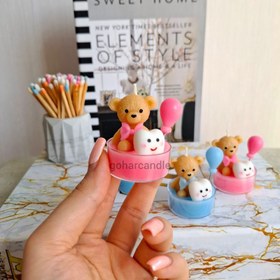 تصویر شمع تدی دندونی کیوت 