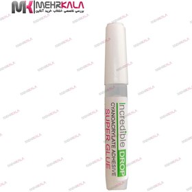 تصویر چسب قطره ای 2gr Incredible Drop instant alfa cyanoacrylate adhesive