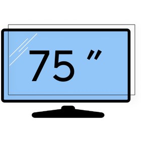 تصویر محافظ صفحه تلویزیون 75 اینچ تایوان - 2میل مارک چوچن 75 inch TV screen protector (dimensions 168*96.5) 2Taiwanese mil