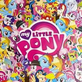 تصویر کاغذ کادو طرح پونی My little pony کد P/594/A 