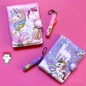 تصویر ست دفترچه یادداشت و خودکار فانتزی ۲ عدد 