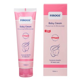 تصویر کرم کودک فیروز FIROOZ حاوی لانونین و موم زنبور عسل ا FIROOZ Baby Protective And Moisturizing Cream 100 ml FIROOZ Baby Protective And Moisturizing Cream 100 ml