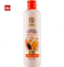 تصویر شامپو بدن کرمی حاوی پاپایا و انبه 300میل دیلمون Dilmon Creamy Body Wash With Papaya And Mango 300ml