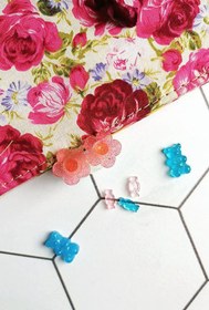 تصویر گوشواره میخی گل 