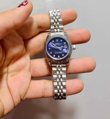 تصویر ساعت Rolex زنانه صفحه آبی 